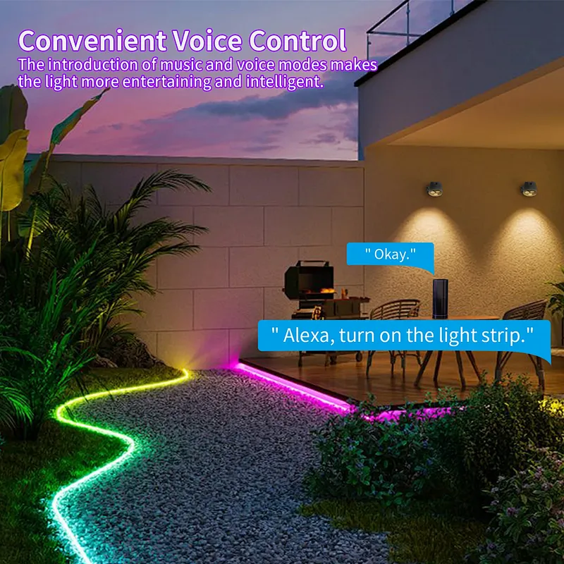 Smart DIY LED Neon Strip Set for Indoor/Outdoor Decoration